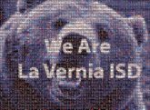 La Vernia ISD text letters words type font slogan quote saying brand identity organization company corporate team bears animals nature