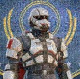 Character Character Fictional character Personal protective equipment Helmet Armour Toy Costume Air gun Action figure Suit actor